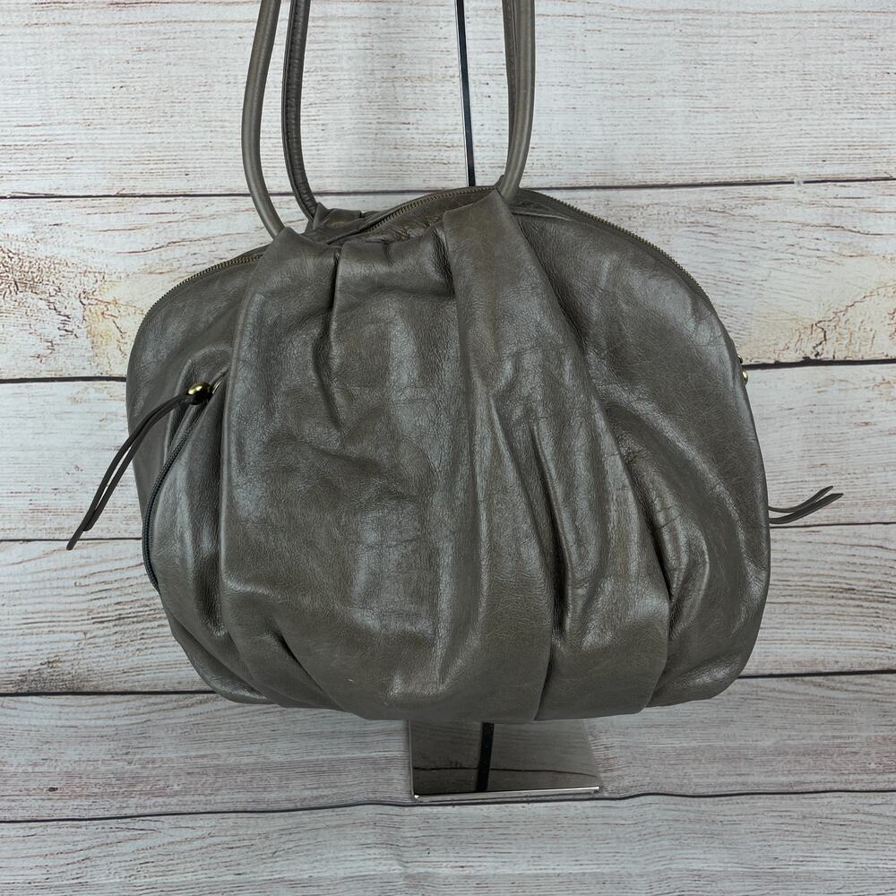 Hobo Divine Leather Slouchy Hobo Bag Dark Gray - Picture 2 of 9